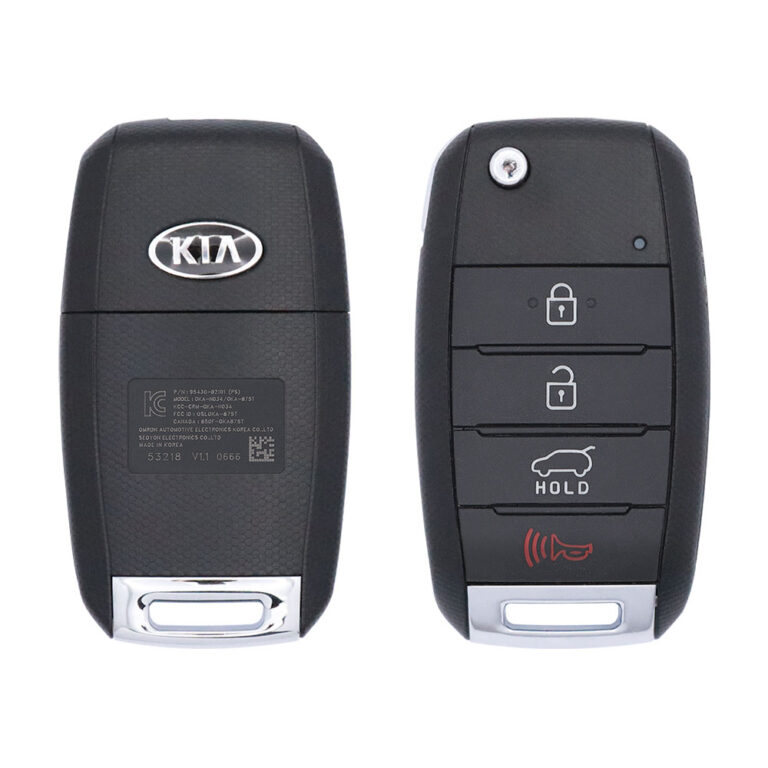 2014-2019 Genuine KIA Soul Flip Key Remote 433MHz 4 Button OSLOKA-875T 95430-B2101 USED