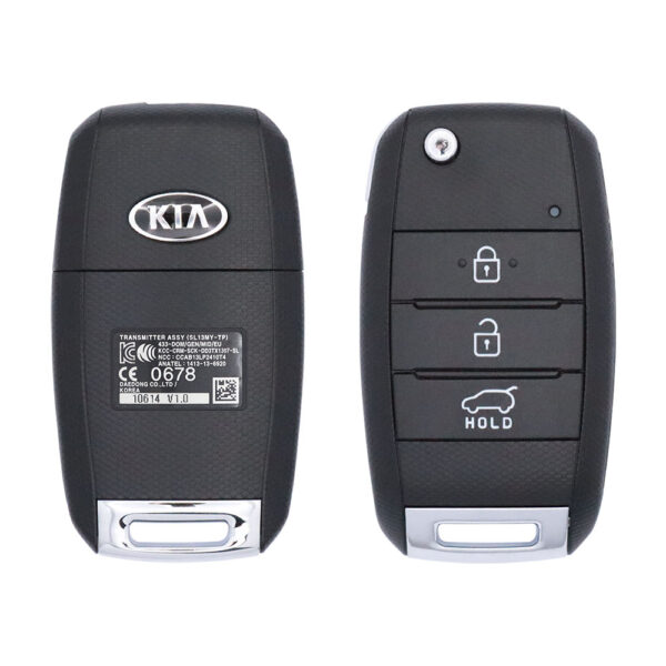 2014-2015 Genuine KIA Sportage Flip Key Remote 433MHz 3 Buttons 95430-3W200 USED