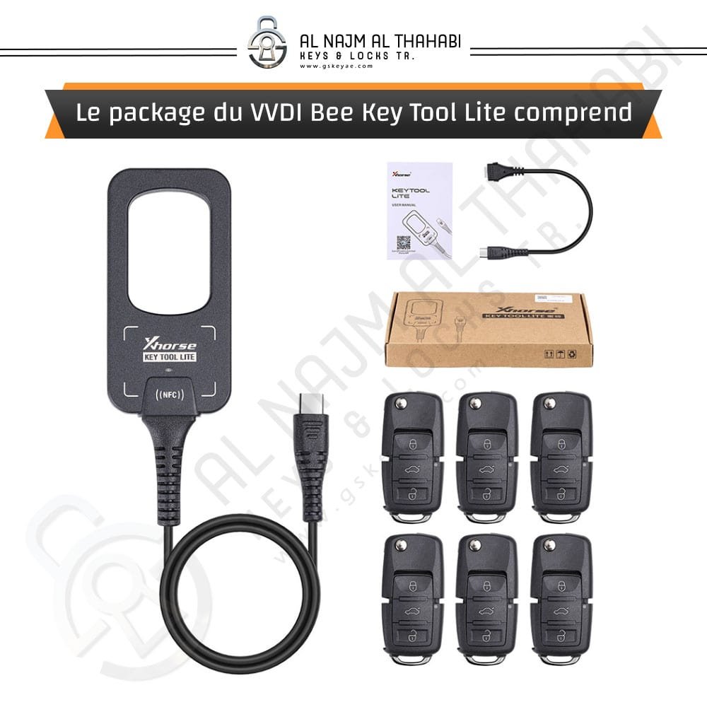 Le package du VVDI Bee Key Tool Lite comprend