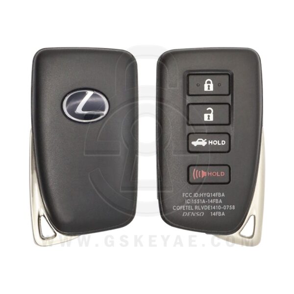 2014-2018 Genuine Lexus RC IS Smart Key Remote 4 Buttons 315MHz 89904-53651 USED