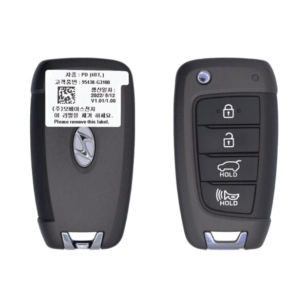 2017-2019 Genuine Hyundai Elantra GT Flip Key Remote 4 Button 433MHz OSLOKA-450T 95430-G3100 OEM