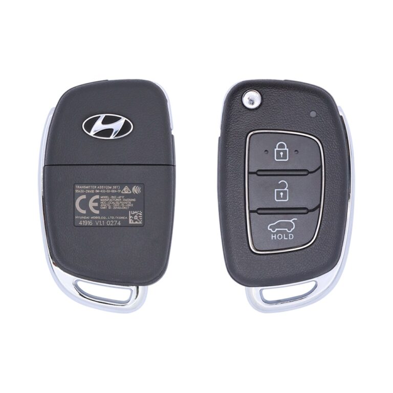 2016 Hyundai Santa Fe Flip Key Remote 3 Button 433MHz TQ8-RKE-4F17 95430-2W410 USED