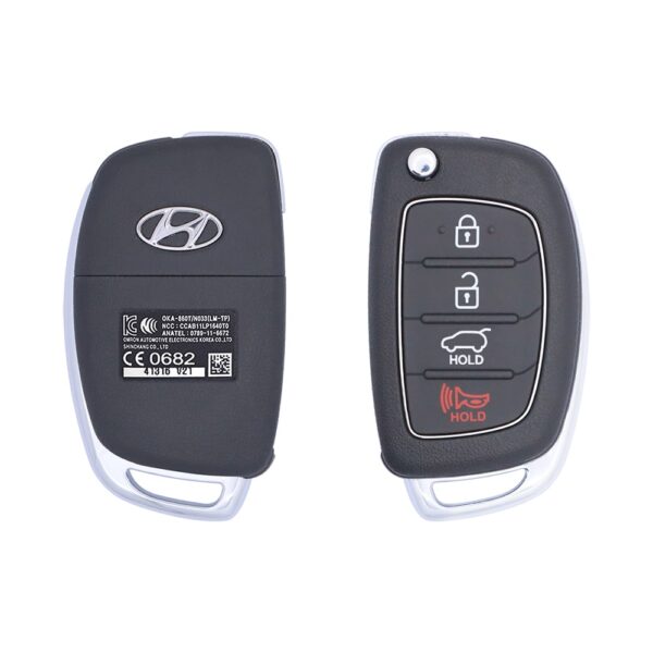 2012-2013 Hyundai Tucson Flip Key Remote 4 Button 433MHz OKA-860T 95430-2S700 USED