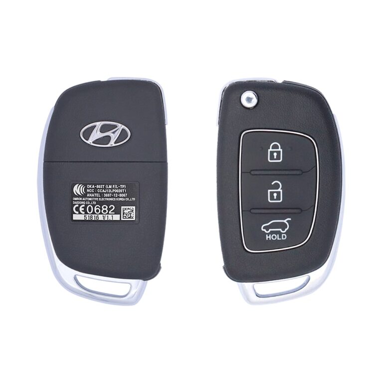 2014-2015 Hyundai Tucson Fe Flip Key Remote 3 Button 433MHz OKA-865T 95430-2S750 USED