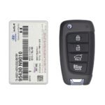2021-2022 Genuine Hyundai Tucson Flip Key Remote 4 Button 433MHz TQ8-RKE-4F40 95430-N9010 OEM (1)