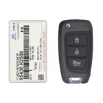 2020 Hyundai Venue Flip Key Remote 3 Button 433MHz SY5FD1GRGE03 95430-K2500 OEM (1)