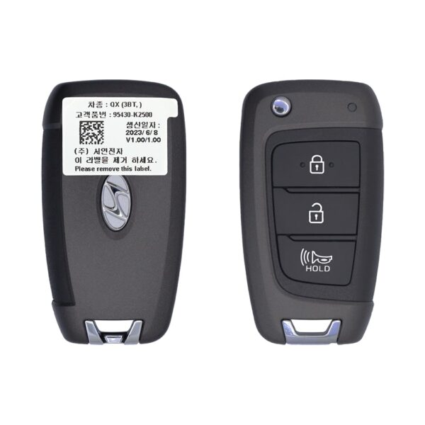 2020 Hyundai Venue Flip Key Remote 3 Button 433MHz SY5FD1GRGE03 95430-K2500 OEM