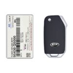 2020-2021 Genuine KIA Seltos Flip Key Remote 4 Button 433MHz NYOSYEK4TX1907 95430-Q5000 OEM (1)