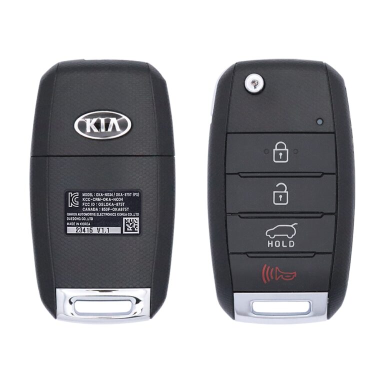 2014-2019 KIA Soul Flip Key Remote 433MHz 4 Button OSLOKA-875T 95430-B2100 USED