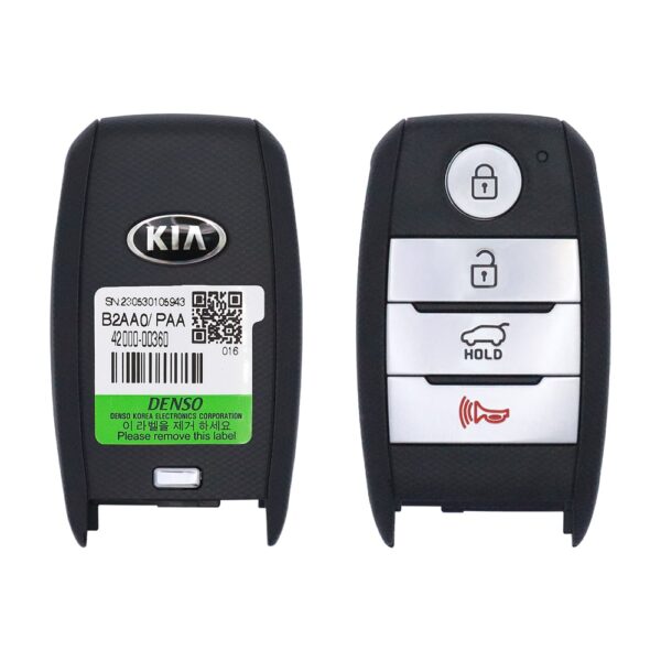 2016-2017 Genuine KIA Soul Smart Key Remote 4 Button 433MHz CQ0FN00100 95440-B2AA0 OEM