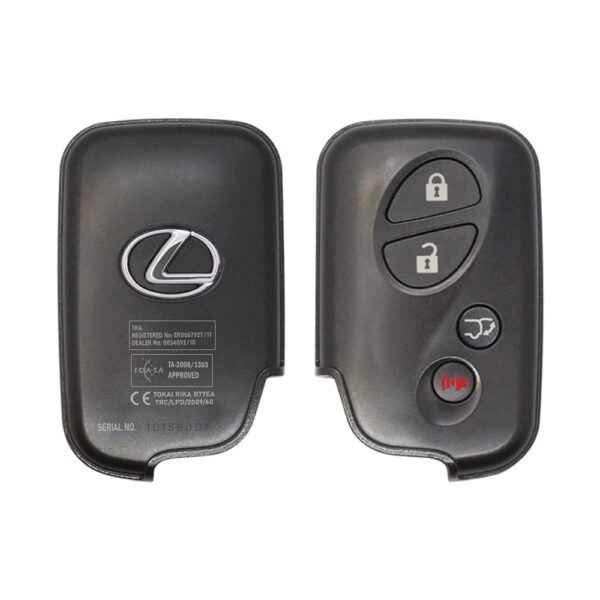 2009-2015 Lexus LX570 Smart Key Remote 4 Button 433MHz 89904-60852 Keyless GO USED