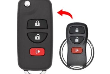 Coque de clé pliante télécommande Nissan Infiniti 2002-2016 3 boutons Modifiée