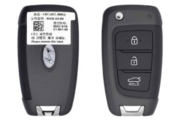 2021 Hyundai Elantra Flip Key Remote 3 Button 433MHz 8A Chip MBEC3TX2004 95430-AA300 OEM