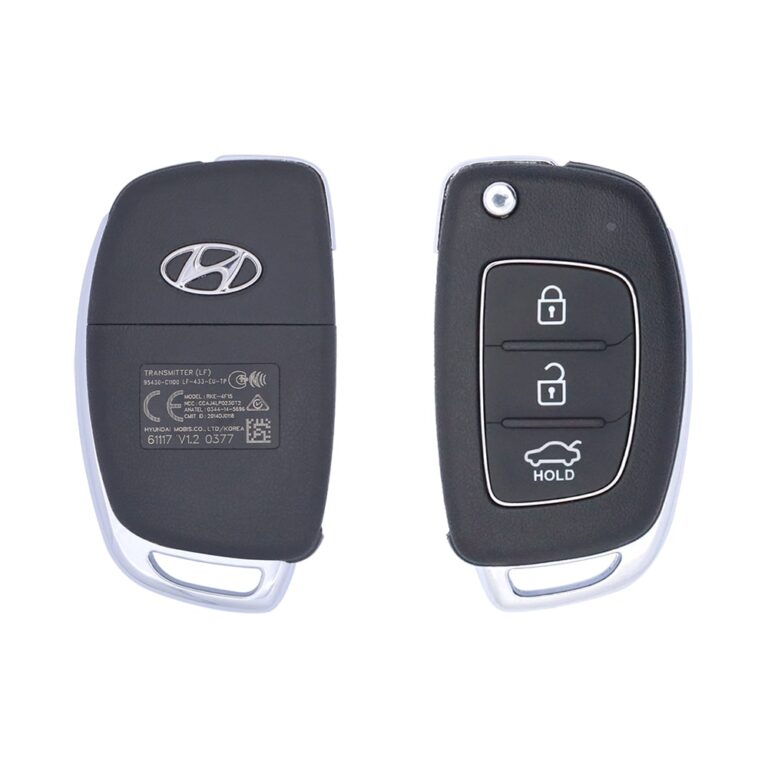 2015-2017 Genuine Hyundai Sonata Flip Key Remote 433MHz 3 Button RKE-4F15 95430-C1100 OEM