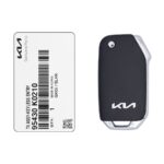 2022 Genuine KIA Soul Flip Key Remote 3 Button 433MHz HITAG AES ID4A Chip 95430-K0210 OEM (1)