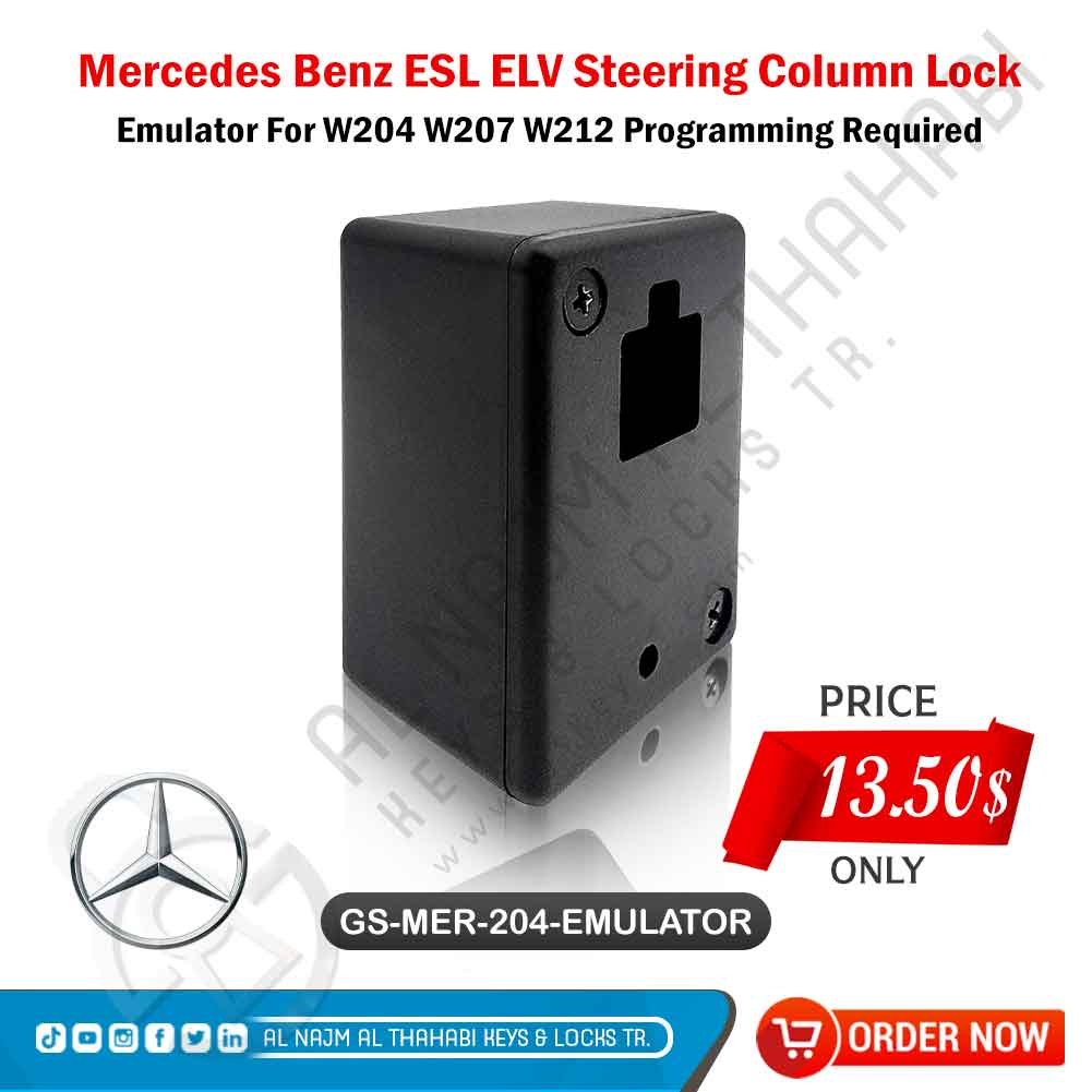 Mercedes Benz W204 W207 W212 ELV ESL Steering Lock Emulator Simulator 