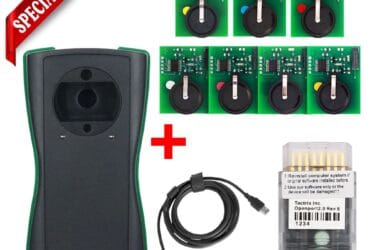 Le package complet du programmeur de clés transpondeur Scorpio-LK Tango avec l'outil de réglage de puce ECU Tactrix J2534 Openport 2.0