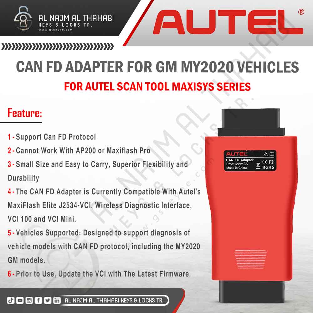 Autel CAN FD Adapter Features