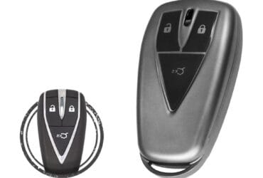 TPU Key Cover Case For Changan CS55 Plus Smart Key Remote 3 Button BLACK Metal Color