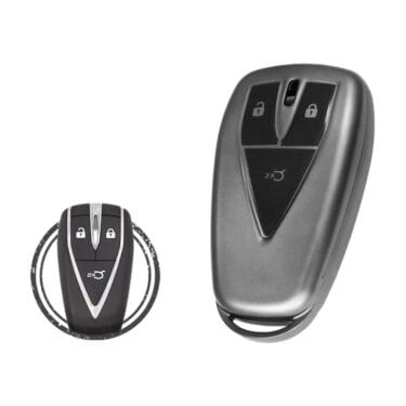 TPU Key Cover Case For Changan CS55 Plus Smart Key Remote 3 Button BLACK Metal Color