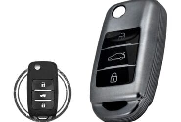 TPU Key Cover Case For Changan CS35 CS75 CS15 Flip Key Remote 3 Button BLACK Metal Color