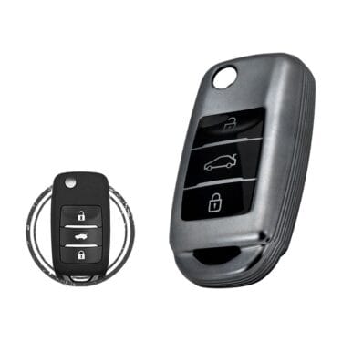 TPU Key Cover Case For Changan CS35 CS75 CS15 Flip Key Remote 3 Button BLACK Metal Color