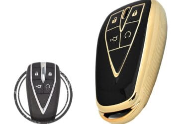 TPU Key Cover Case For Changan CS75 PLUS CS35 PLUS Smart Key Remote 4 Button BLACK GOLD Color