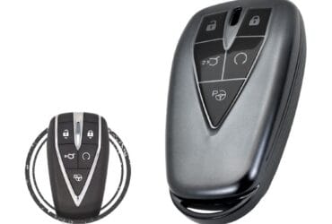 TPU Key Cover Case For Changan CS75 PLUS Smart Key Remote 5 Button BLACK Metal Color