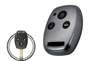 TPU Key Cover Case For Honda Head Key Remote 3 Button BLACK Metal Color