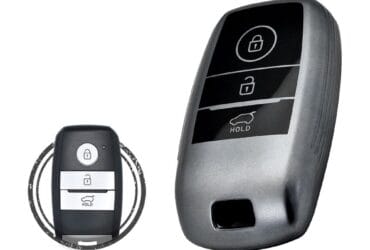 TPU Key Fob Cover Case For KIA Soul Sorento Sportage Smart Key Remote 3 Button BLACK Metal Color
