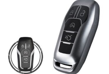 TPU Key Cover Case For Ford Explorer Smart Key Remote 4 Button BLACK Metal Color