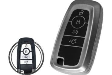 TPU Key Cover Case For Ford Mondeo Fusion Expedition Smart Key Remote 4 Button BLACK Metal Color