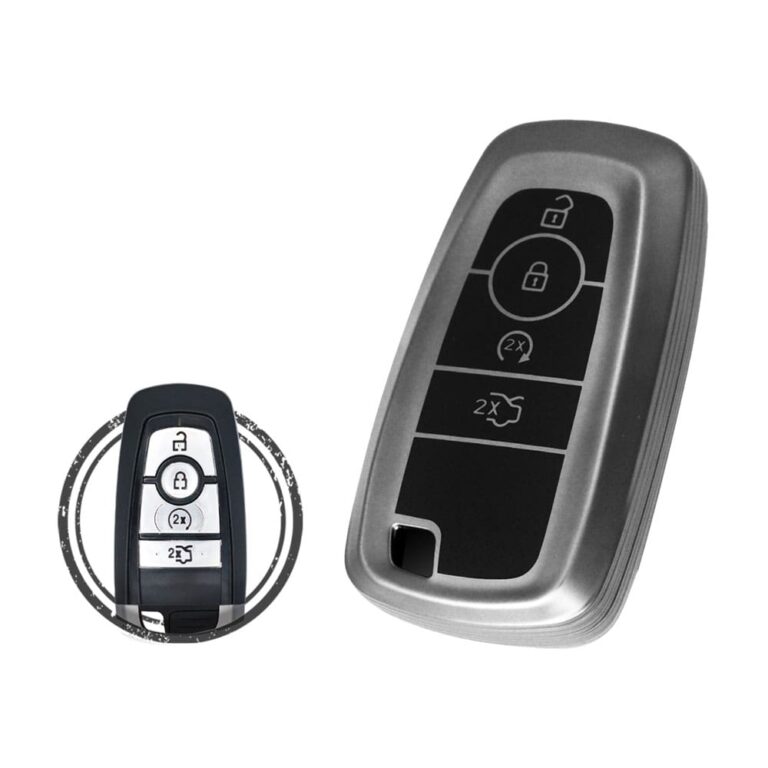 TPU Key Cover Case For Ford Mondeo Fusion Expedition Smart Key Remote 4 Button BLACK Metal Color