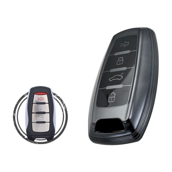 TPU Key Cover Case For Great Wall Haval JOLION H6 H2S H8 H9 Smart Key Remote 4 Button BLACK Metal Color