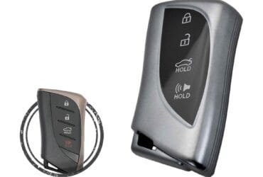 TPU Key Fob Cover Case For Lexus ES350 GX460 UX250 Smart Key Remote 4 Button BLACK Metal Color