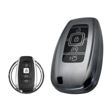 TPU Key Fob Cover Case For Lincoln MKZ MKX MKC Smart Key Remote 4 Button BLACK Metal Color