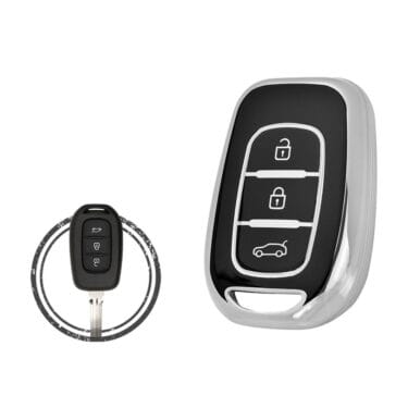 TPU Key Cover Case For Renault Symbol Dacia Stepway Duster Logan Lodgy Remote Head Key 3 Button Black Chrome Color