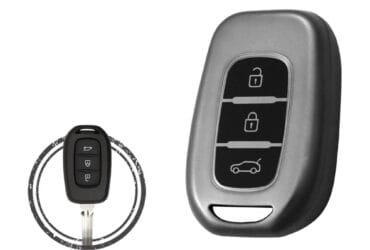 TPU Key Fob Cover Case For Renault Symbol Dacia Stepway Duster Logan Lodgy Remote Head Key 3 Button BLACK Metal Color