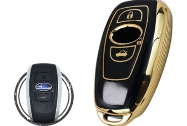 Coque en TPU pour clé intelligente Subaru Forester Impreza Legacy 3 boutons NOIR OR