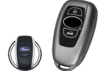 TPU Key Fob Cover Case For Subaru Forester Impreza Legacy BRZ Smart Key Remote 3 Button BLACK Metal Color