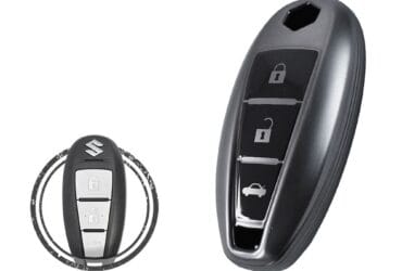 TPU Key Fob Cover Case For Suzuki Ciaz Smart Key Remote 3 Button BLACK Metal Color
