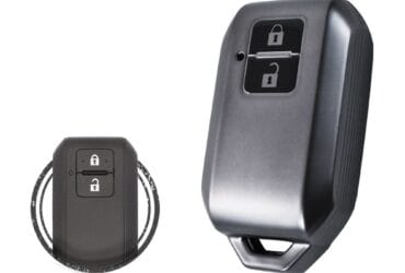 TPU Key Fob Cover Case For Suzuki Swift Smart Key Remote 2 Button BLACK Metal Color