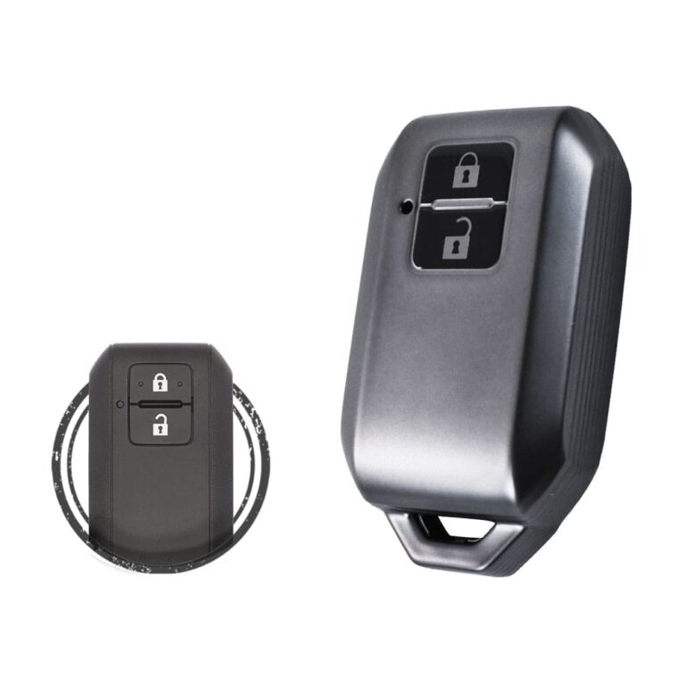 TPU Key Fob Cover Case For Suzuki Swift Smart Key Remote 2 Button BLACK Metal Color