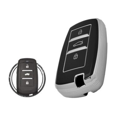TPU Key Cover Case For Changan CS35 CS75 Smart Key Remote 3 Button Black Chrome Color