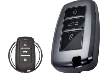 TPU Key Cover Case For Changan CS35 CS75 Smart Key Remote 3 Button BLACK Metal Color