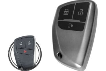 TPU Key Cover Case For Chevrolet Silverado 1500 Buick Envision Smart Key Remote 3 Button BLACK Metal Color