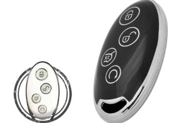 TPU Key Cover Case For BYD Song Max Yuan Smart Key Remote 4 Button Black Chrome Color