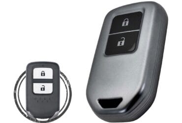 TPU Key Cover Case For Honda Civic City Jazz BR-V Smart Key Remote 2 Button BLACK Metal Color