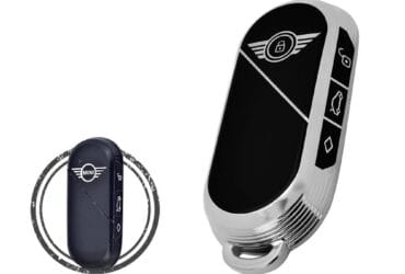 TPU Key Cover Case For 2023 Mini Cooper Countryman Smart Key Remote 3 Button Black Chrome Color