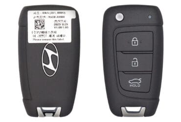 2024 Hyundai Accent Flip Key Remote 3 Button 433MHz MBEC3TX2004 95430-AY000 (OEM)
